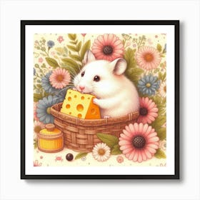 A cute hamster 1 Art Print