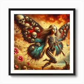 Skeleton Fairy 1 Art Print