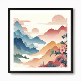 Asian Landscape 23 Art Print