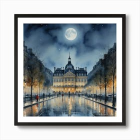 Parisian Streetside Reverie Parisian Café Culture Art Print