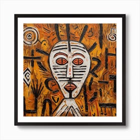 African Mask 12 Art Print