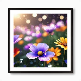 Colorful Flowers 20 Art Print