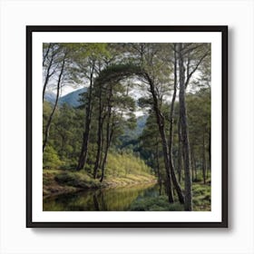 River In The Forest Art Print