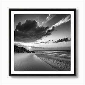 Sunset At The Beach 652 Art Print