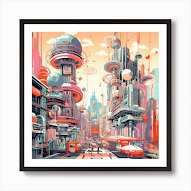 Futuristic City Art Print