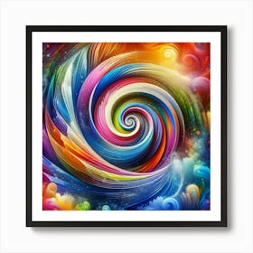 Colorful Swirl Art Print