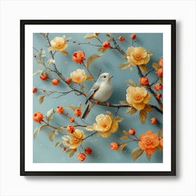 Bird On A Branch 2 Art Print