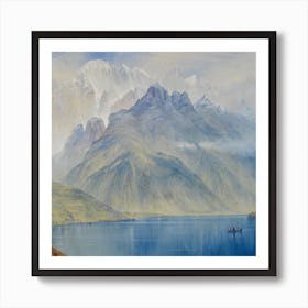 View Of Lake Taupo Art Print