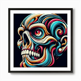 Skull Art 8 Art Print