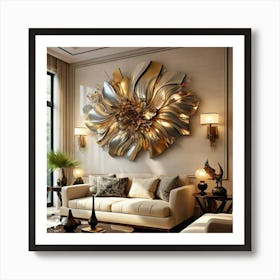 Modern Living Room Wall Art Art Print