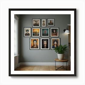 Framed Portraits Art Print