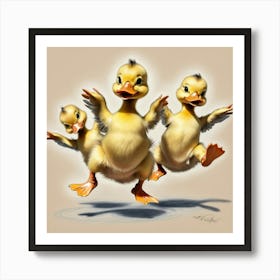 Ducklings 30 Art Print