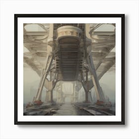 Futuristic Bridge Art Print