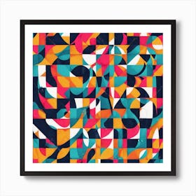 Abstract Geometric Pattern Png And Vector Art Print