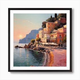 Pastel Glow: Venetian Watercolor Art Print