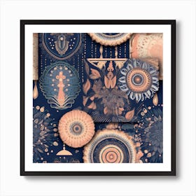 Opulent Floral Pattern Art Print