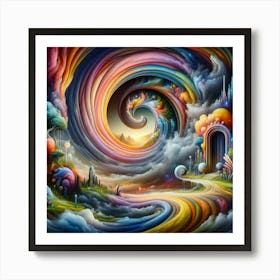 Psychedelic Painting Art Print