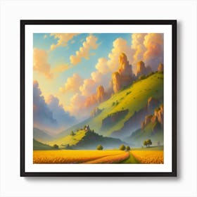 Corn Field Art Print