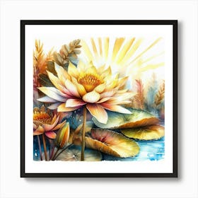 Lotus Flower 1 Art Print