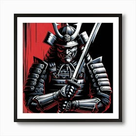 A traditional samurai warrior 3 Art Print