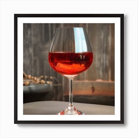 Glass Of Red 1 Art Print