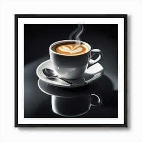 Coffee Cup With Steam 15 Art Print