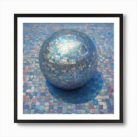 Disco Ball Art 45 Poster