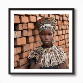 African Girl Art Print