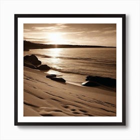 Sunset On The Beach 772 Art Print