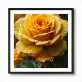 Yellow Rose Art Print