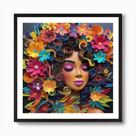 Quilling Art 3 Art Print