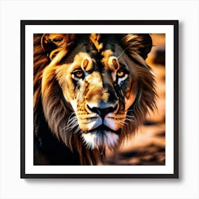 Lion Portrait 15 Art Print