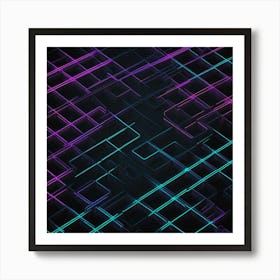 Abstract Geometric Pattern 47 Art Print