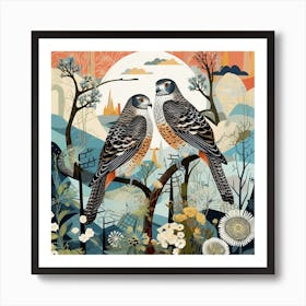 Bird In Nature Hawk 2 Art Print