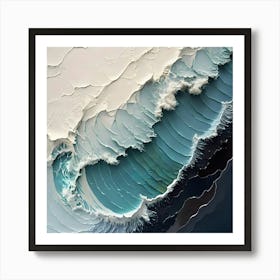 Abstract Wave Painting Art Print