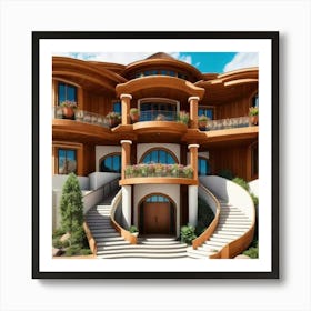 House With Stairs Art Print