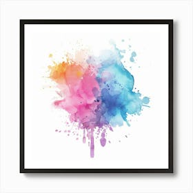 Watercolor Splatter 1 Art Print