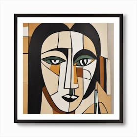 Woman'S Face Art Print