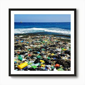 Ocean Garbage Art Print