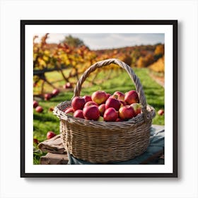 Basket Of Apples Art Print