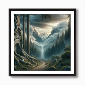 Elven Land Art Print