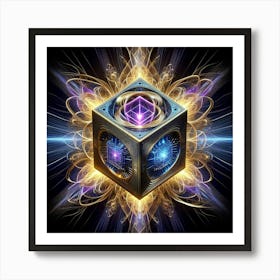 Cube Of Light 13 Art Print
