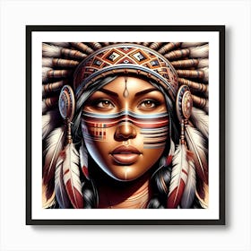 Indian Woman Art Print