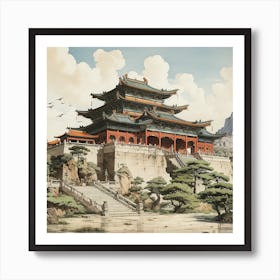 Chinese Temple 3 Art Print