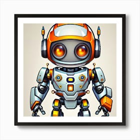 Robot Illustration Art Print