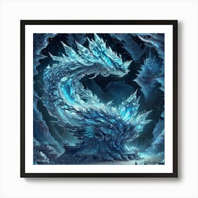 Ice Dragon Art Print