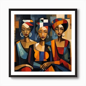 Three African Women 11 Art Print