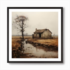 Stone Farm Neutral 14 Art Print