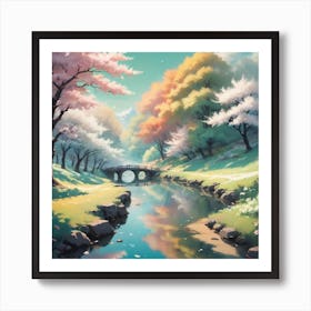 Cherry Blossoms Art Print