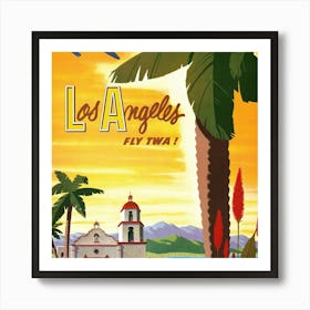 Los Angeles Fly Two Art Print